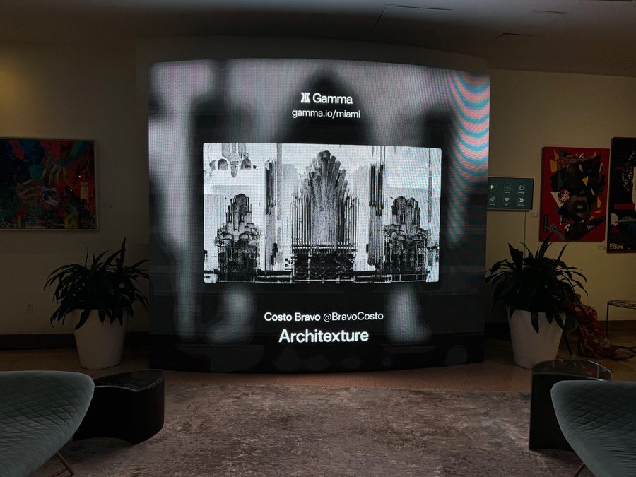 Architexture, Miami Art Week, Sagamore South Beach Hotel, Miami Beach, December 2023. Photo: gamma.io