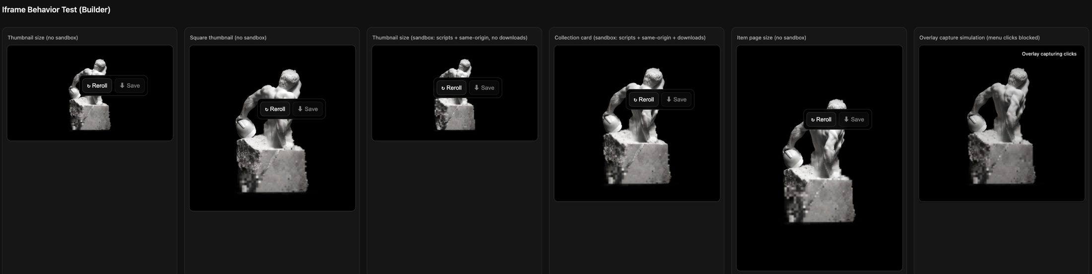 Testing iframe behaviour locally